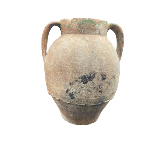 Boho Chic Antique Terracotta Water Pot For Sale - Image 3 of 6