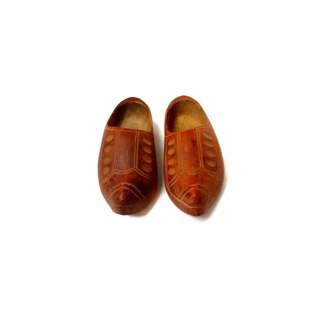 Mid 20th Century Dutch Handmade Kids Wooden Clogs For Sale - Image 4 of 6
