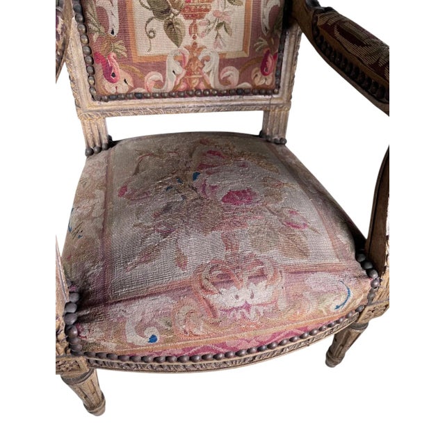 Early 19th Century Fabulous Louis XVI Style Miniature Chair With Original Petit Point Upholstery For Sale In Dallas - Image 6 of 16
