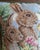 Rabbit Bunny Needlepoint Velvet Pillow For Sale In Fayetteville, AR - Image 6 of 7