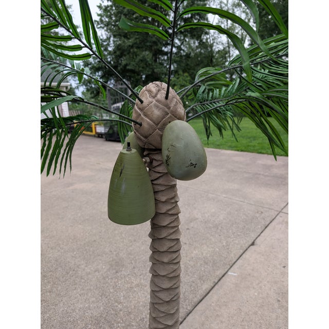 Mid-Century Modern Mid Century Coastal Palm Tree Bullet Floor Lamp For Sale - Image 3 of 13