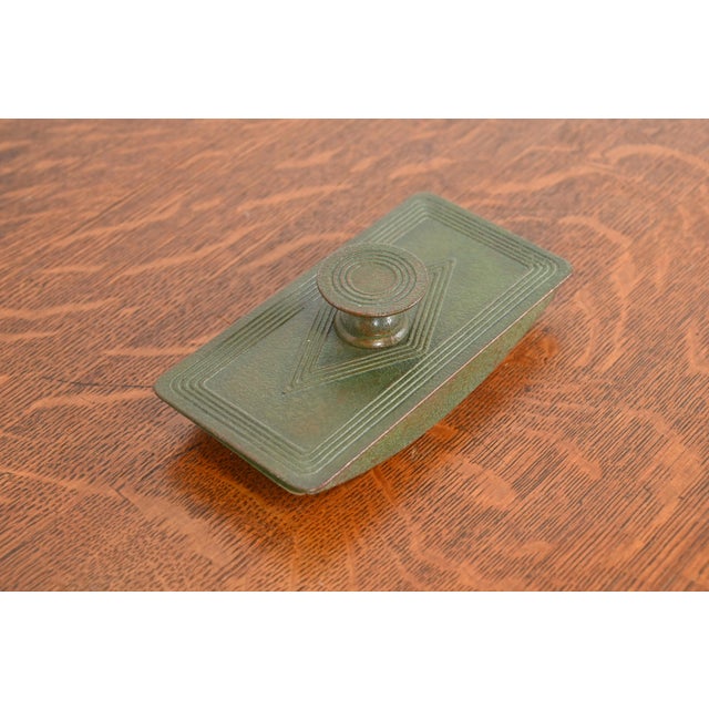 Tiffany Studios New York Graduate Bronze Rocker Blotter For Sale In South Bend - Image 6 of 12
