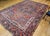Textile Antique Persian Heriz Karajah Rug, Hand-Knotted Wool, Geometric Medallion Pattern, Brick-Red & Navy, 9x12 For Sale - Image 7 of 17