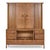 Wood Drexel Counterpoint Mid Century Tambour Door Credenza and Hutch For Sale - Image 7 of 18