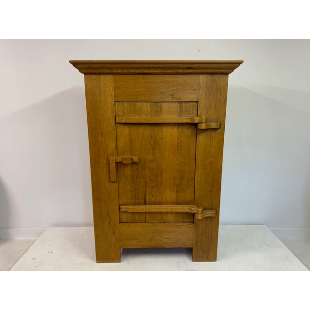 Brutalist Oak Cabinet, 1960s For Sale - Image 9 of 11