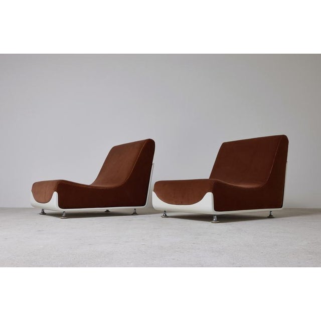 Space Age Italian Lounge Chairs, 1970s, Set of 2 For Sale - Image 4 of 10