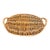 French Country Style Wicker Serving Tray For Sale