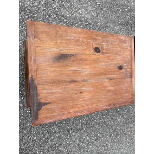 Spanish Colonial Walnut Carved Wood Steel Scrolled Base For Sale - Image 11 of 12