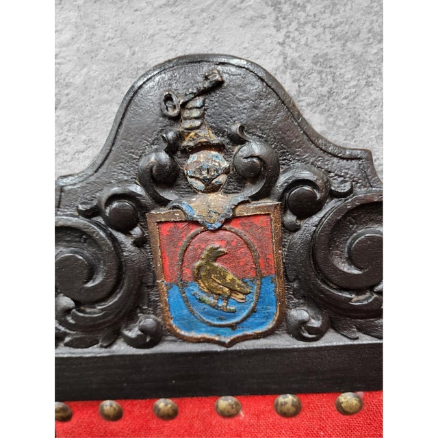 Textile Set of Four 19th Century/Early 20th Century Spanish Jacobean-Style Gothic Revival Chairs For Sale - Image 7 of 12