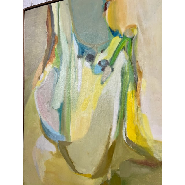 Wood Abstract Oil on Canvas For Sale - Image 7 of 13