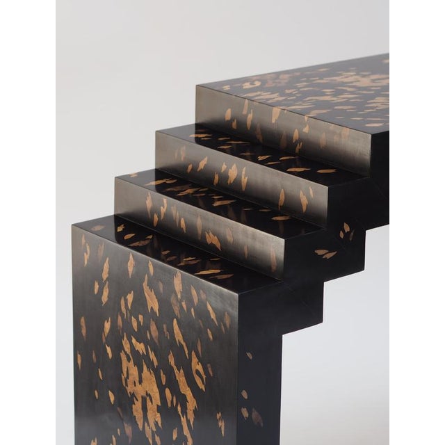 Mont Marquetry Console Table by Studio Karen B For Sale - Image 6 of 11