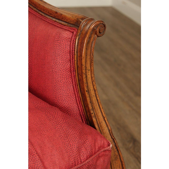 Brown French Louis XV Style Walnut Upholstered Sofa For Sale - Image 8 of 18