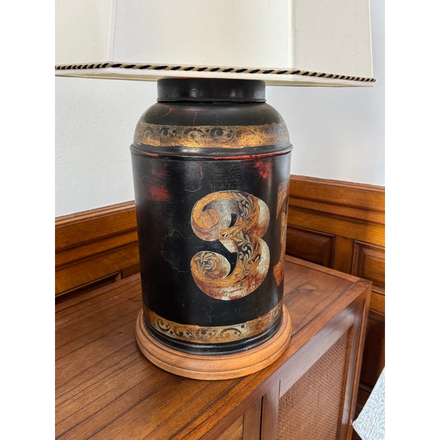 Mid 20th Century English Traditional Reproduction Tea Canister Lamps - a Pair For Sale - Image 11 of 13