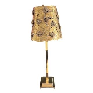 Mid-Century Modern Table Lamp in Brass For Sale