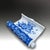 Antique Japanese Seto Blue and White Porcelain Scroll-Form Brush Holder For Sale - Image 4 of 7