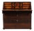 Antique Empire Oak Secretary Desk with Inlay and Brass Fittings, 1840s For Sale