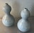Vintage Japanese Raku Crackle Glaze Studio Art Pottery Showa Period Gourd Shape Vases - A Pair For Sale - Image 11 of 17