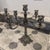 1970s Vintage Ornate Silver Plated 5 Arm Candelabras For Sale - Image 5 of 10