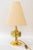 Gold Large Art Deco Table Lamp with Fabric Shade, 1920 For Sale - Image 8 of 18