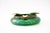 Antique Bohemian Czech Kralik Green Iridescent Art Nouveau Glass ashtray 1908 Original condition