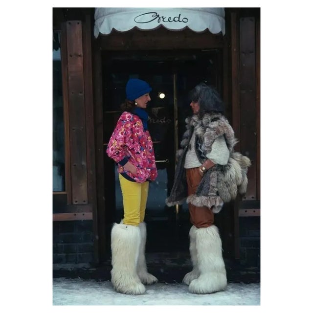 Slim Aarons, Cortina Dampezzo, Estate Stamped Photographic Print, 1982 / 2020s For Sale
