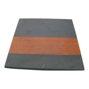 Vintage Slate and Walnut Trivet Attributed to Harpswell House Maine Style of Phil Lloyd Powell