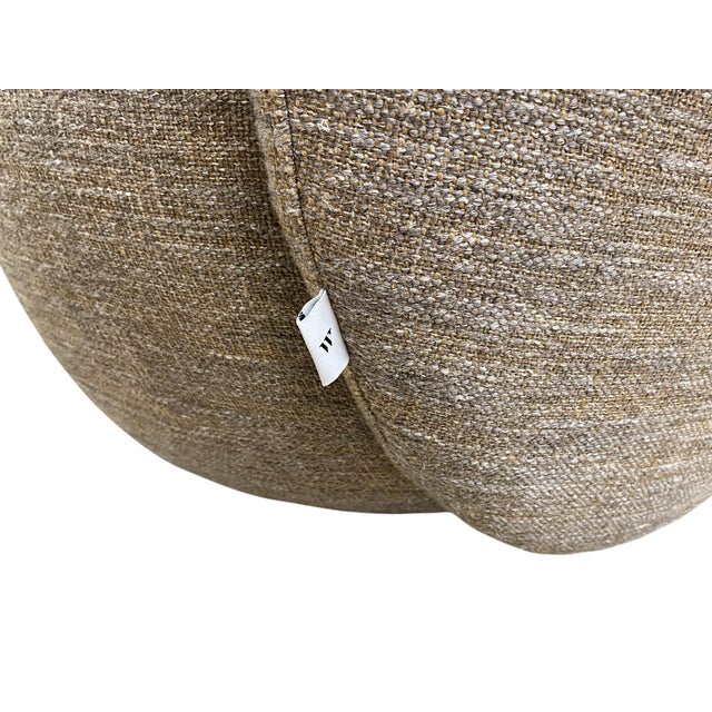 Brown Wendelbo Ovata Scandinavian Modern Swivel Lounge Chair For Sale - Image 8 of 9