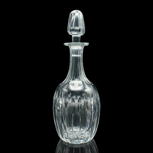 1950s Vintage Port Decanter, English, Cut Glass, Liqueur, Spirit Vessel, Circa 1950 For Sale - Image 5 of 10