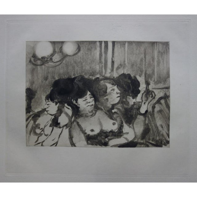 Edgar Degas Waiting for a customer Original etching and aquatint after a monotype On Rives Vellum 25 x 32 cm INFORMATION:...