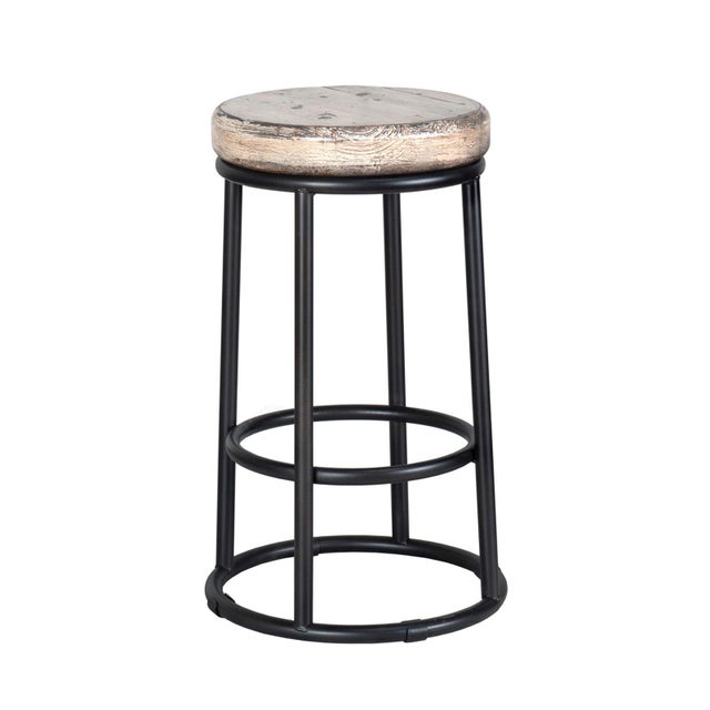 Color Pop White Counter Stool For Sale - Image 4 of 6