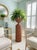 Vintage Mid-Century Woven Wicker Pedestal Urn Planter | Boho Chic Rattan Floor Stand For Sale - Image 10 of 12
