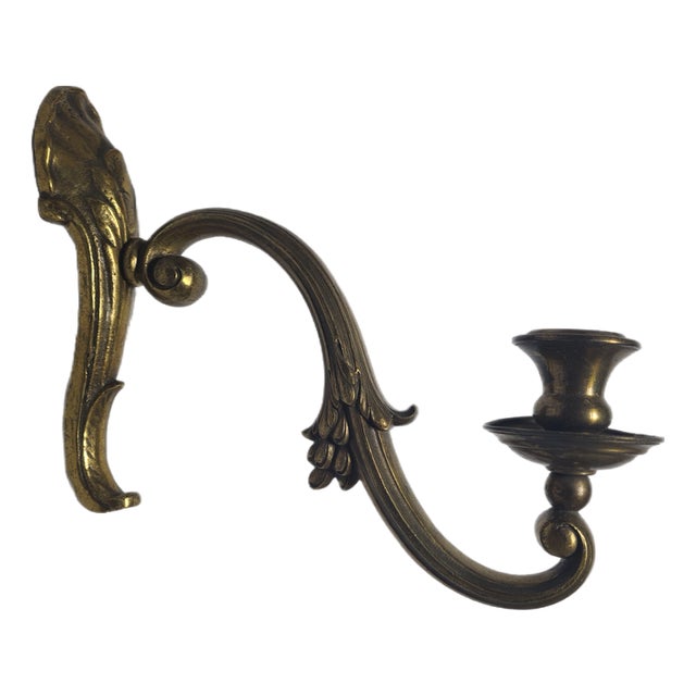 Classicist Bronze Wall Lamp, Germany, 1900s For Sale