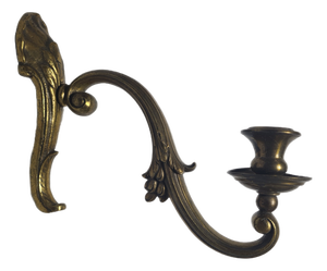 Classicist Bronze Wall Lamp, Germany, 1900s