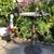 Vintage Bird Bath Aluminum With Iron Filigree Base and Perching Bird Sculpture For Sale - Image 12 of 12