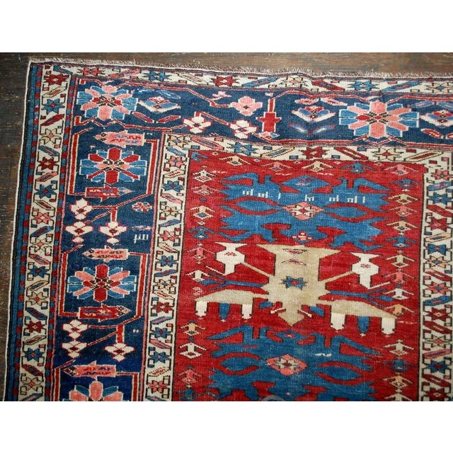 1880s Handmade Antique Caucasian Azerbaijani Shirvan Rug For Sale In New York - Image 6 of 9