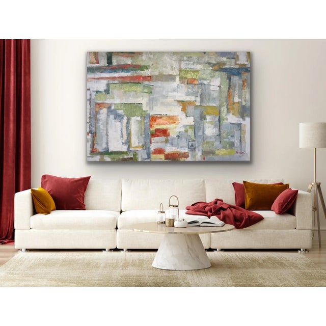 Contemporary Contemporary Abstract Original Oil Painting For Sale - Image 3 of 12