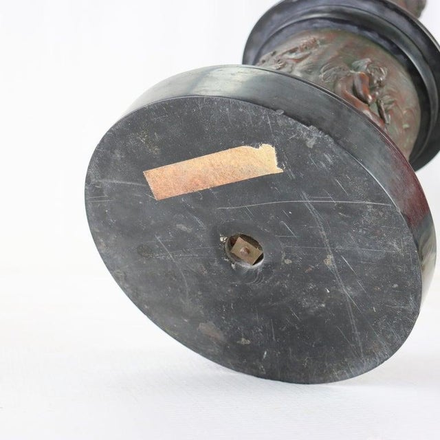 Grand Tour 36” Classical Bronze Sculpture of Mercury on Breath of Zeus C1890 For Sale - Image 9 of 16