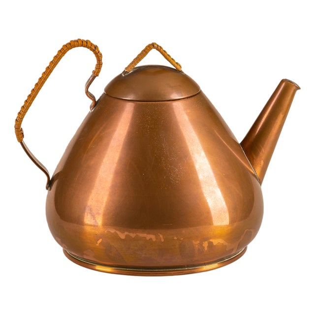 German Pure Copper Teapot by Christian Wagner, 1950s For Sale