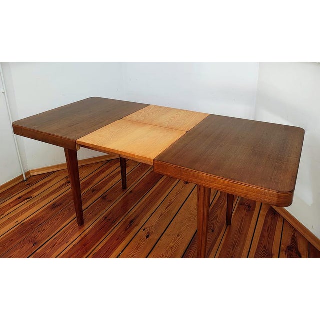 Czechoslovakian Extendable Table by J. Halabala for Jitona, 1960s For Sale - Image 15 of 18