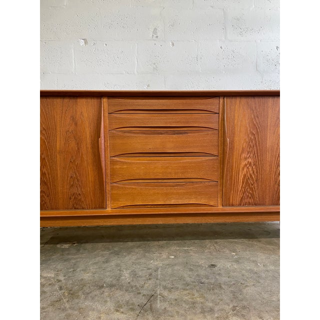 Arne Vodder for Skovby 7738 Credenza. Backer was replaced. Labeled. 86.5 18.5d 31.75h