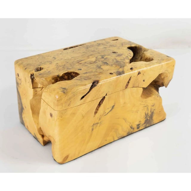 Mid Century Burlwood Decorative Box For Sale - Image 10 of 10