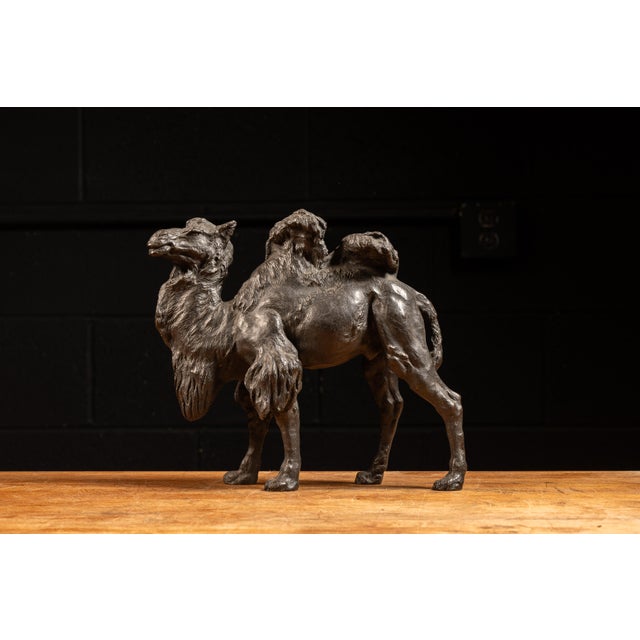 Early 20th Century Late Meiji Era Okimono Camel Sculpture For Sale - Image 4 of 7