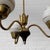 Vintage Scandinavian Chandelier in Brass and Glass, 1940s For Sale - Image 6 of 11