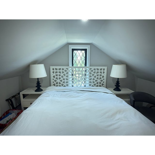 Moroccan Lattice Bed (Queen) For Sale - Image 9 of 16