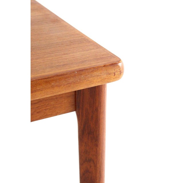 Wood Large Rectangular Extendable Dining Table by Henning Kjaernulf for Vejle For Sale - Image 7 of 16