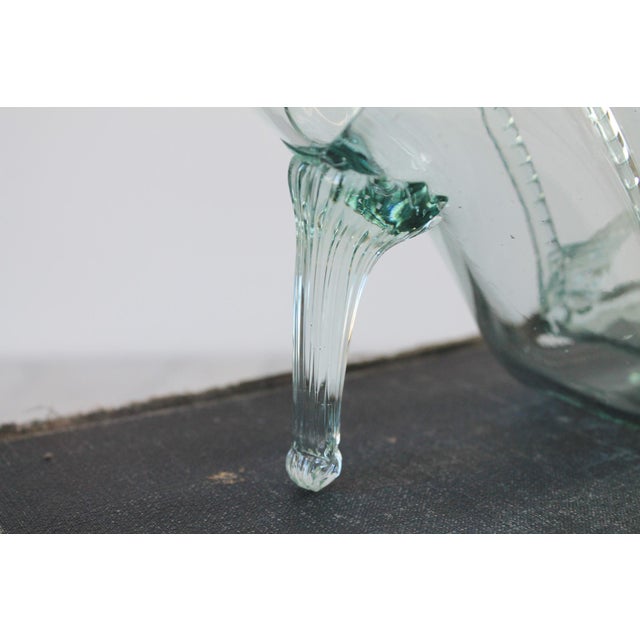 Mid 20th Century Vintage Art Glass High Heel Shoe Decanter For Sale - Image 5 of 17
