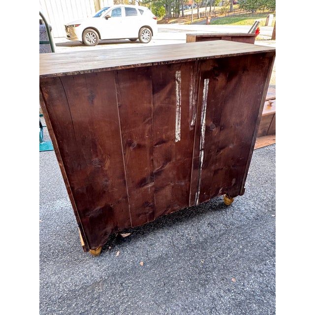 19th Century English Pine Chest of Drawers For Sale - Image 10 of 11