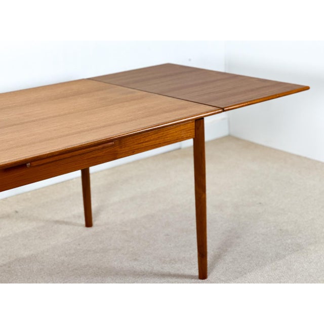 1950s Danish Extending Table in Teak, 1950s For Sale - Image 5 of 12