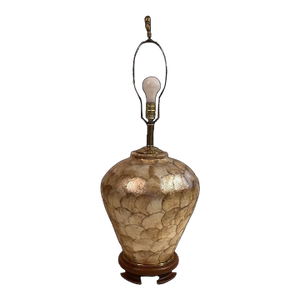 1970s Capiz Shell Table Lamp