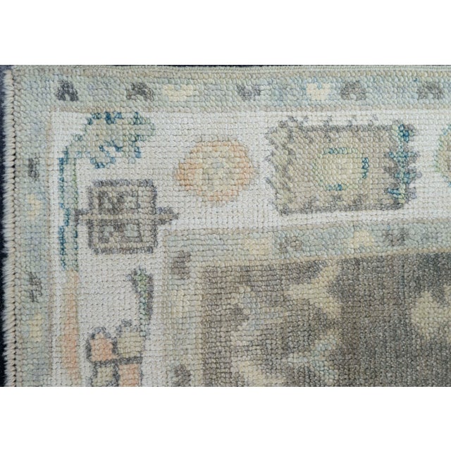 Turkish Oushak Rug 2'10" x 10'6" #19202 For Sale - Image 4 of 8